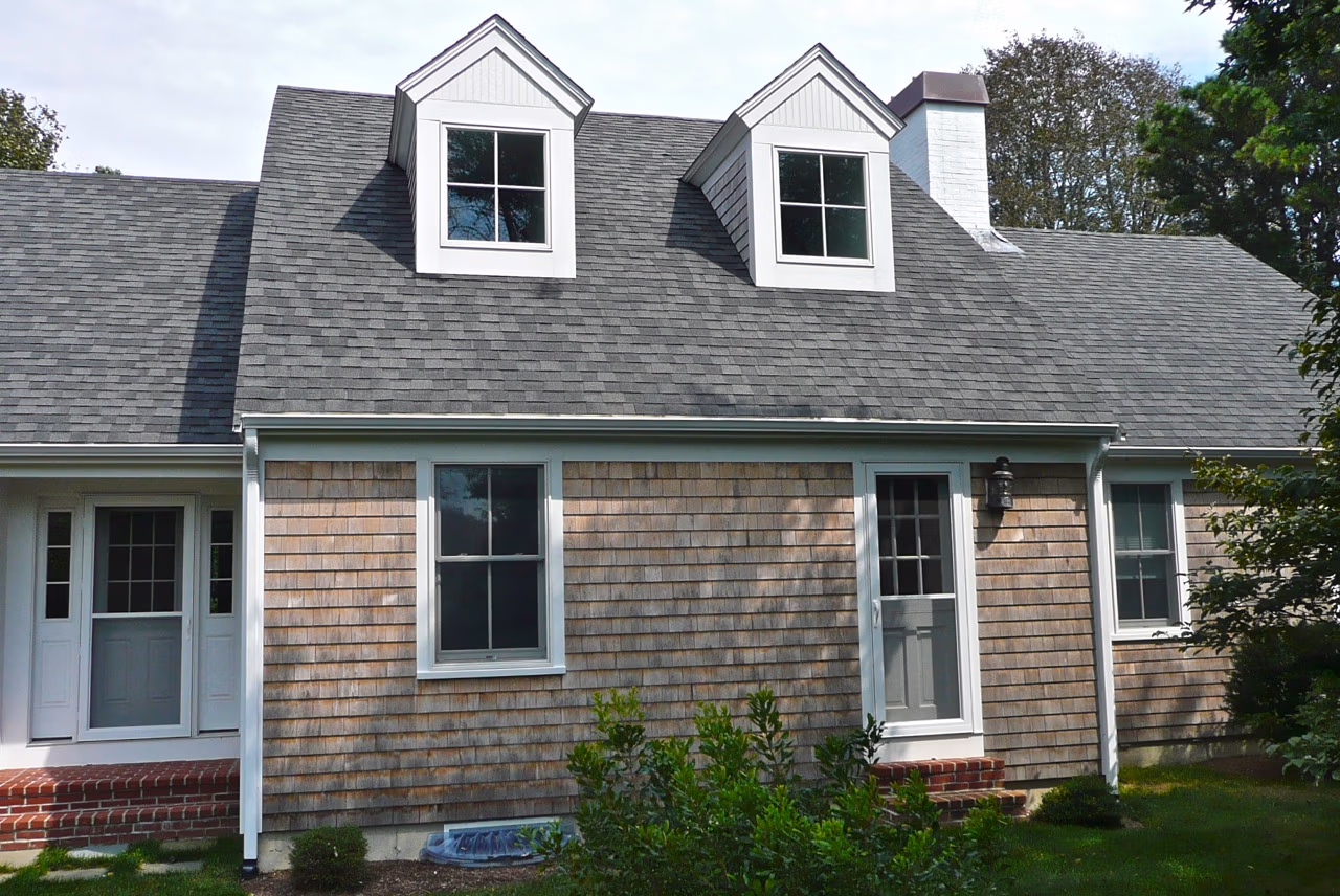 Half cape, doghouse dormers, Cape Cod architecture