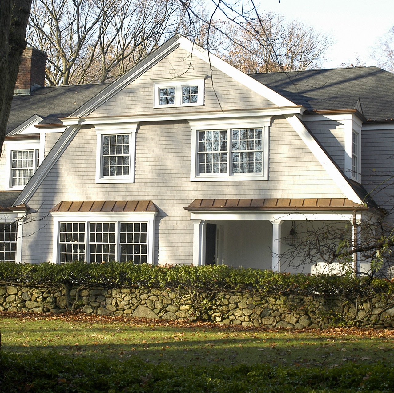 Gambrel roof gable end design by South Shore MA architect Joe Lanza