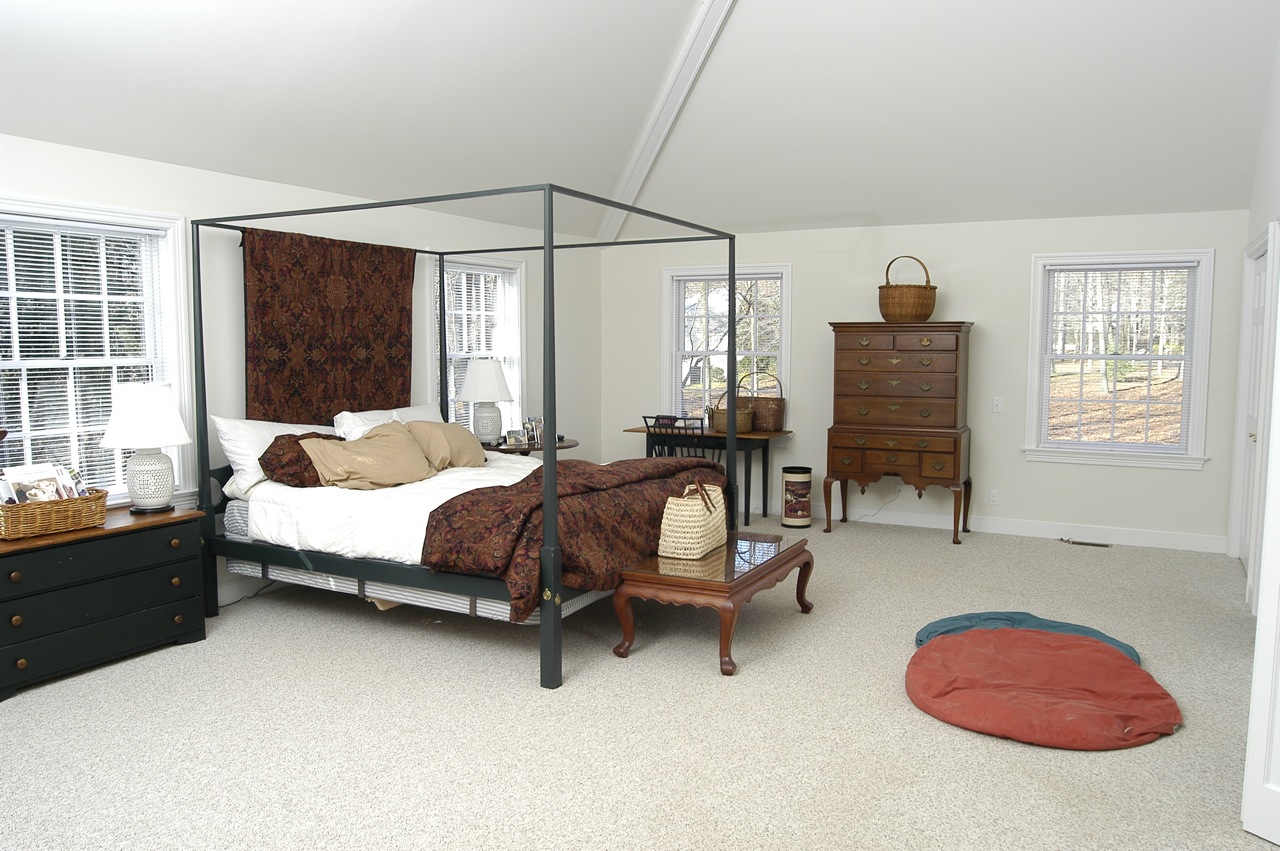vaulted master bedroom addition design by South Shore MA architect and builder