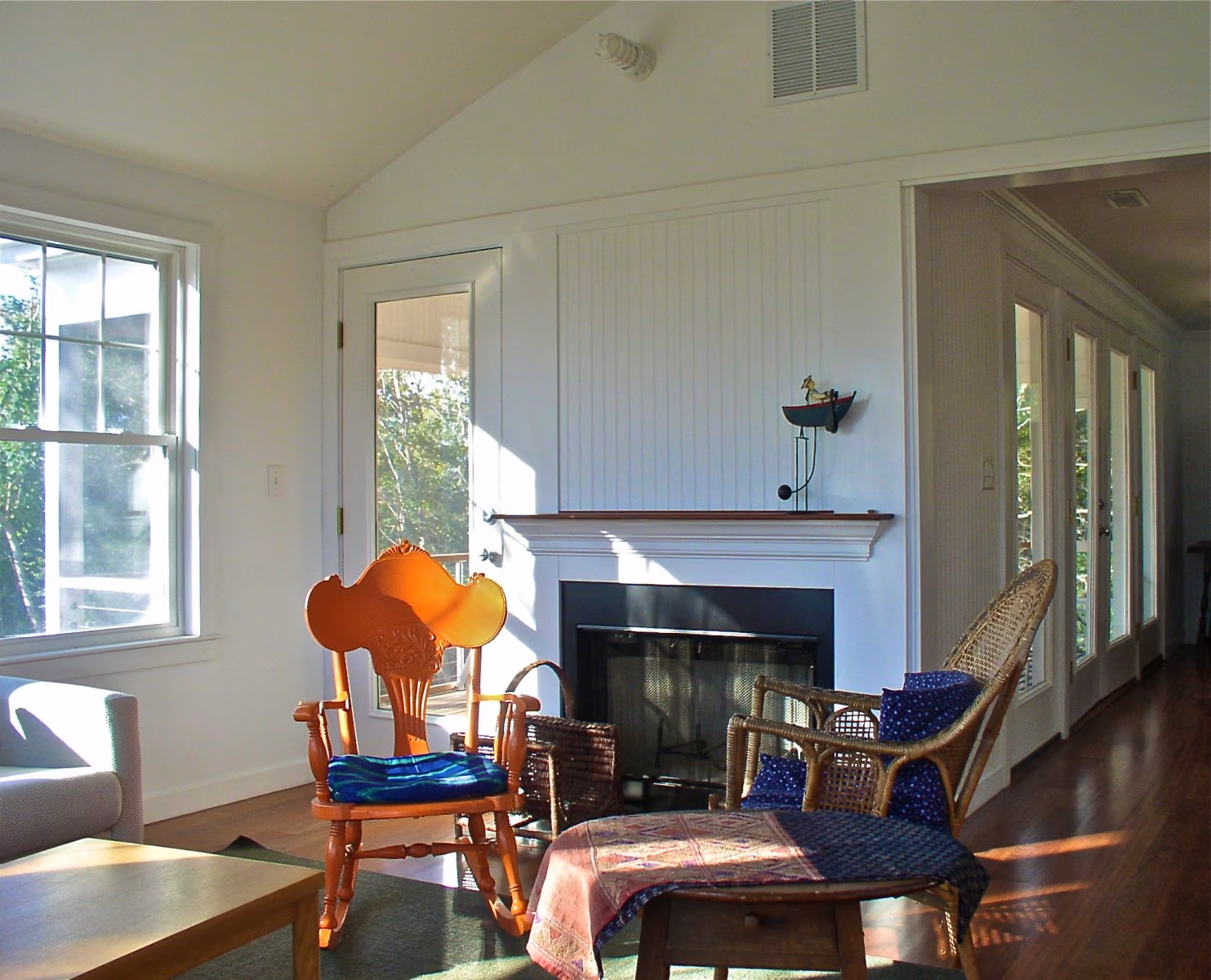 Fireplace mantel design by Cape Cod architect