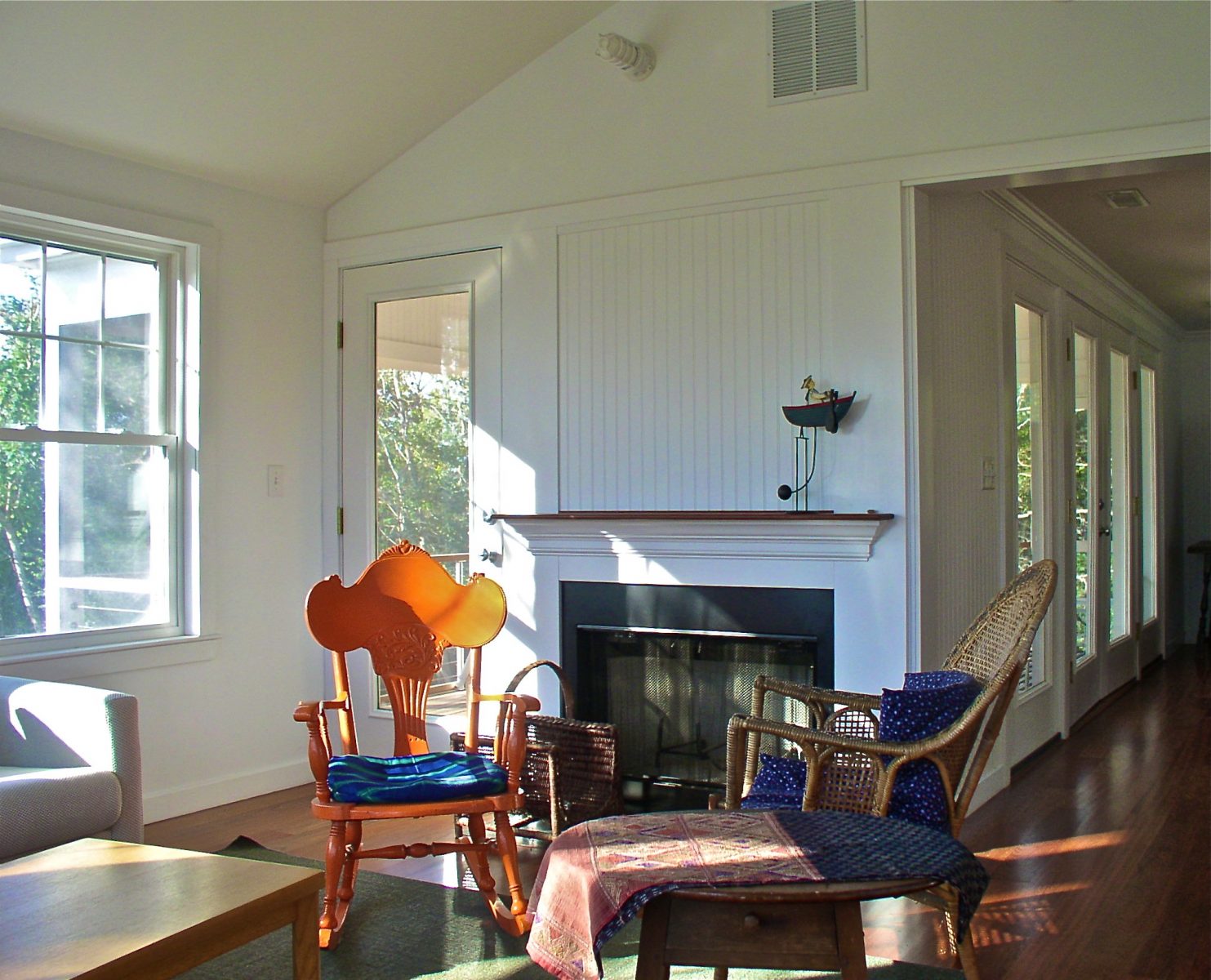 Fireplace mantel design by Cape Cod architect