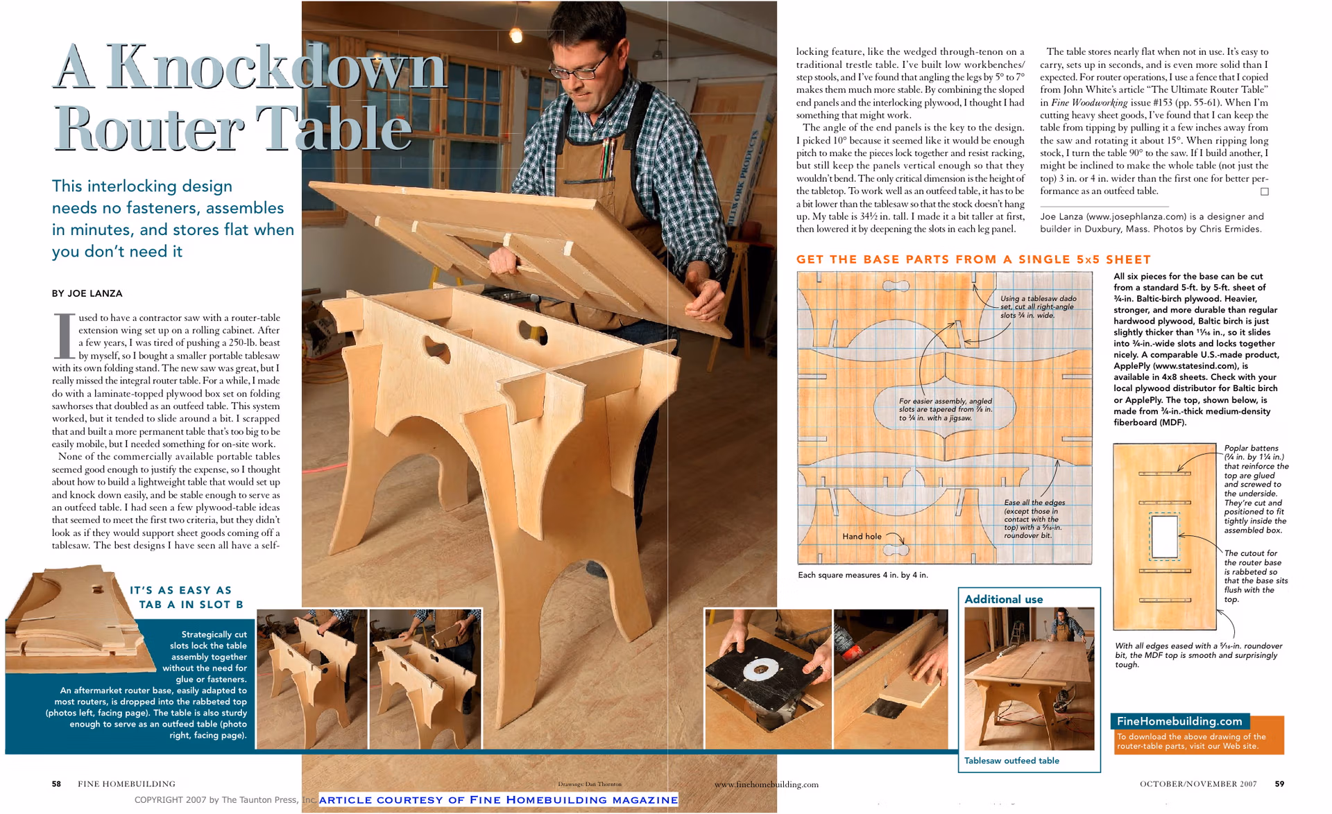 A Knockdown Router Table