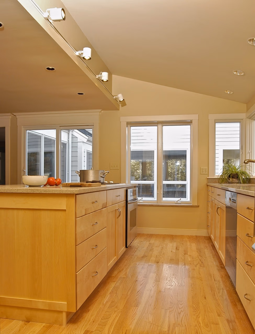 Kitchen design by Duxbury custom builder