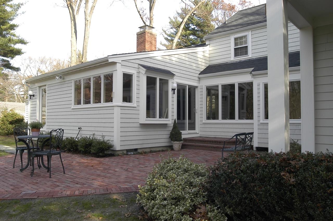 Hingham kitchen addition by Duxbury architect