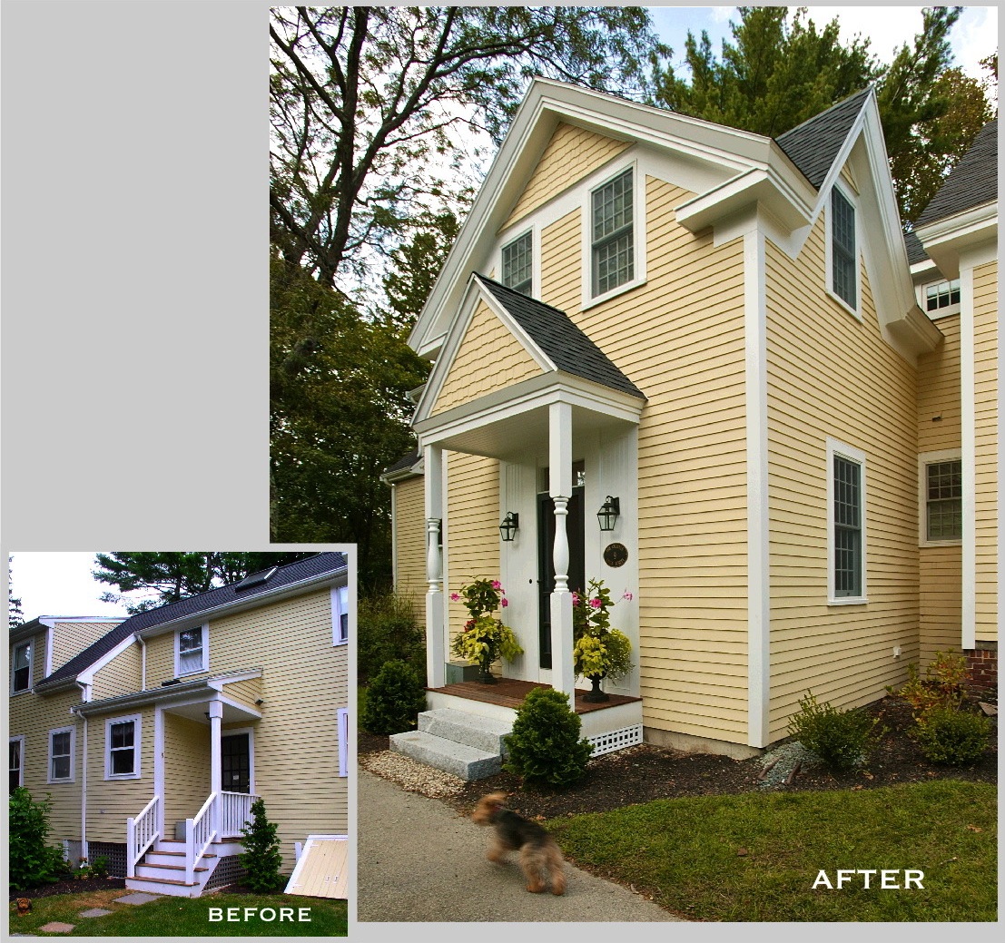 Hingham victorian renovation entry