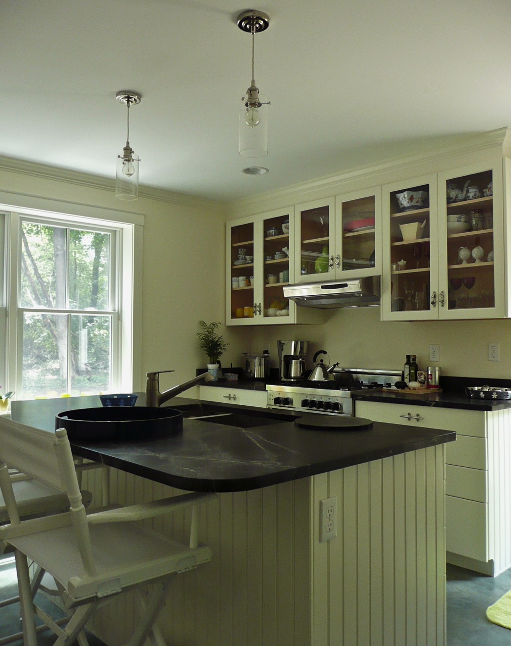 Eat in kitchen, modern beach cottage