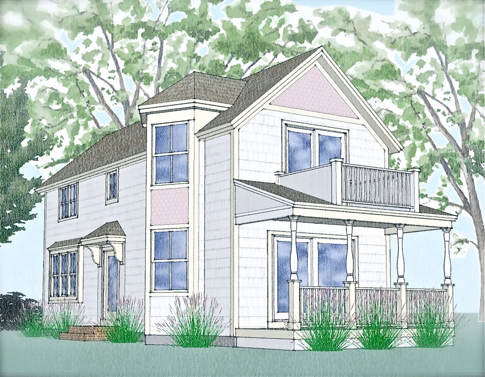 Green building design, custom home