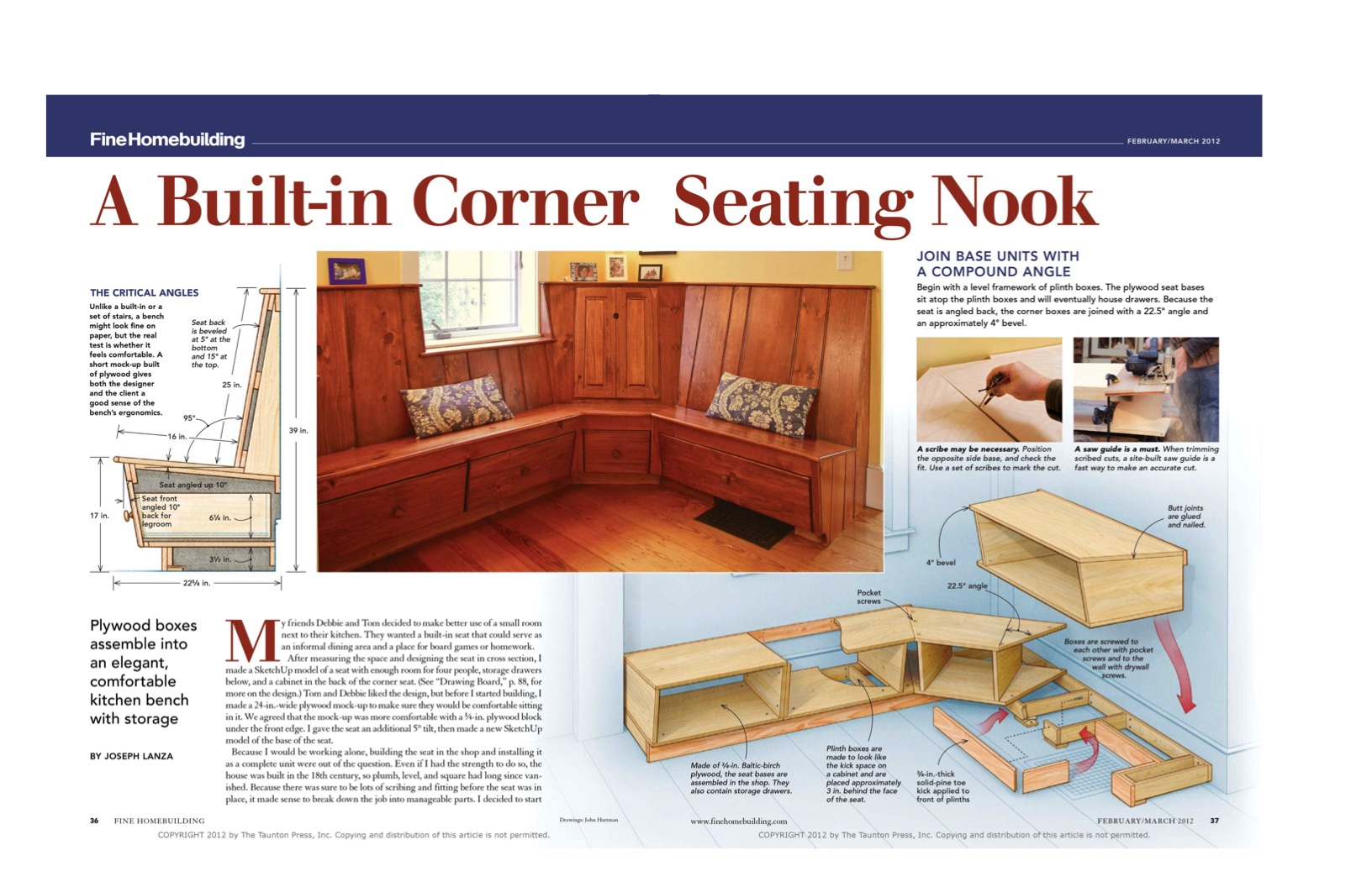 Built-in Corner Nook