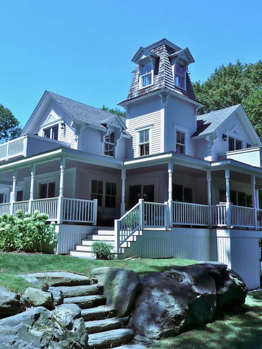 Historic renovation of Victorian coastal home by South Shore MA Architect